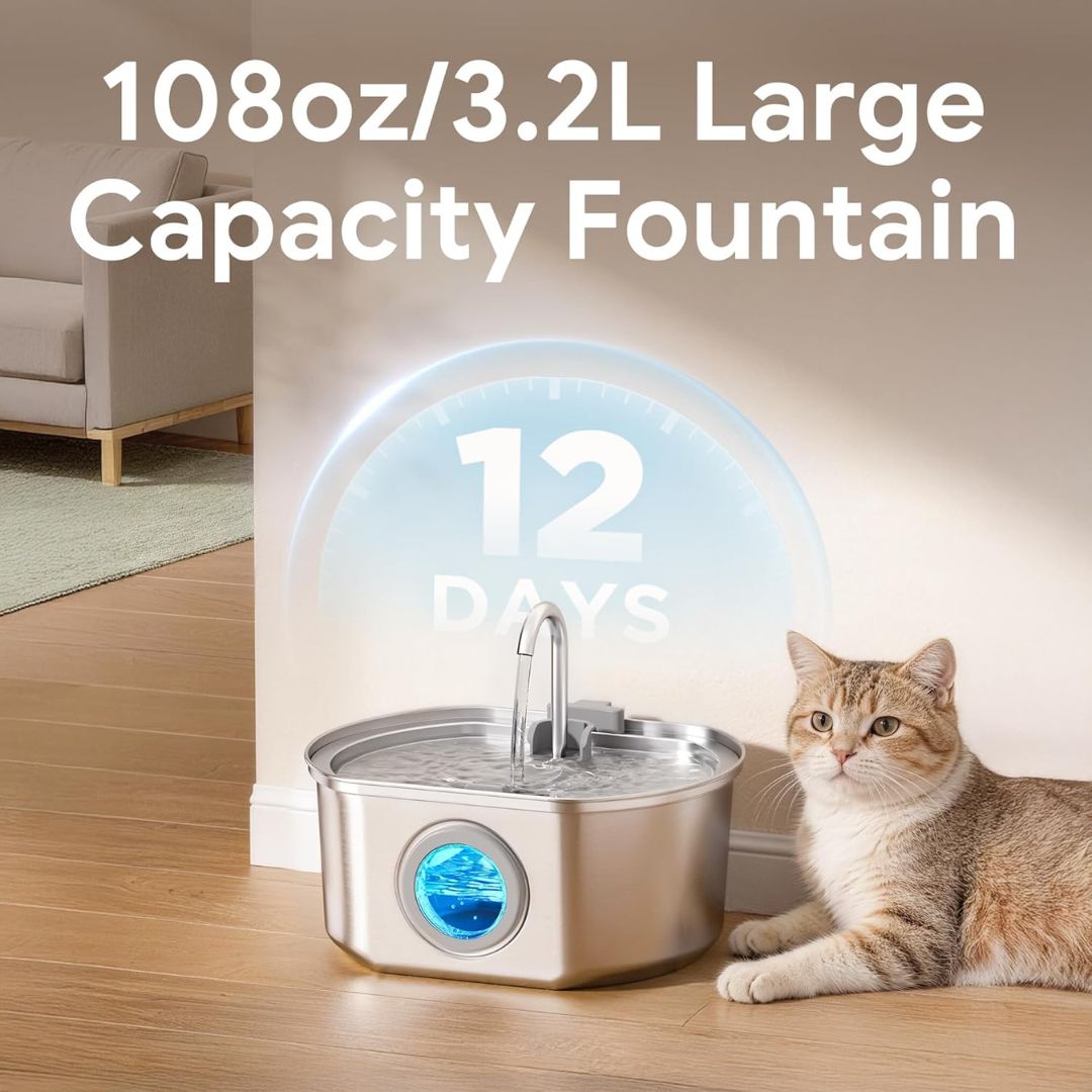 PureFlow™ Stainless Steel Pet Fountain