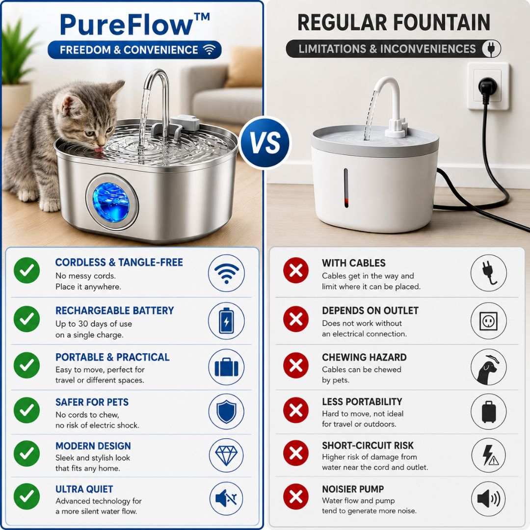 PureFlow™ Stainless Steel Pet Fountain