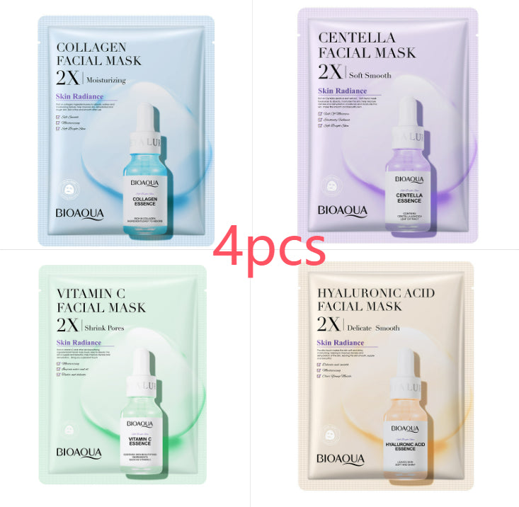 Collagen Face Mask ™️- Moisturizing Firming Face Sheet Mask Hyaluronic Acid Facial Masks Beauty Skin Care Gel Skin Care